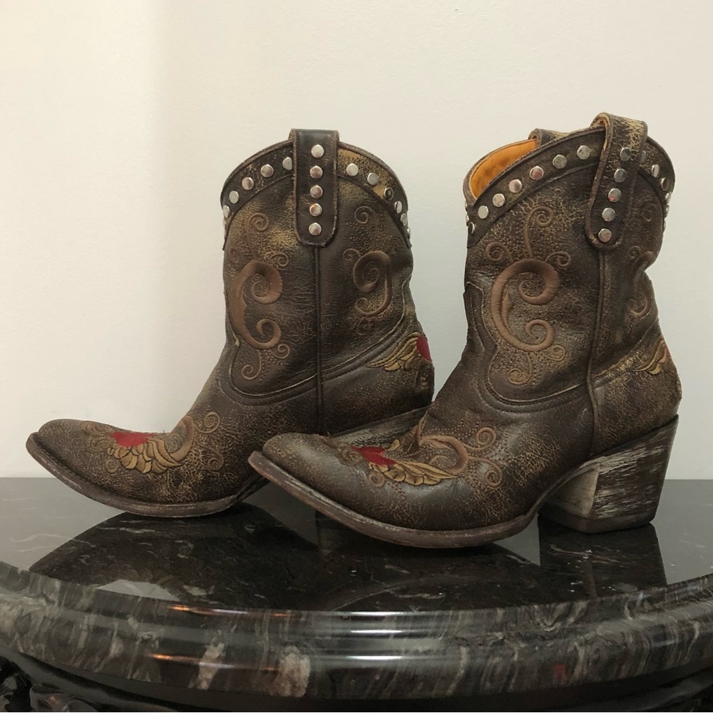 Old Gringo Little G Ankle Western Cowgirl Boots - Size 8